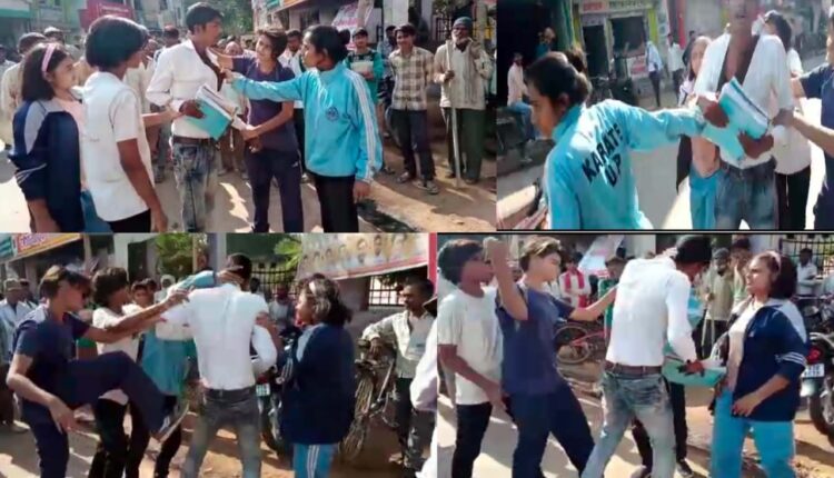 Majnu was beaten up in the road, was flirting with the girl for the last 15 days