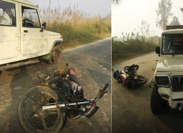 UP: motorcycle riding on National Highway collides with Boloro, death