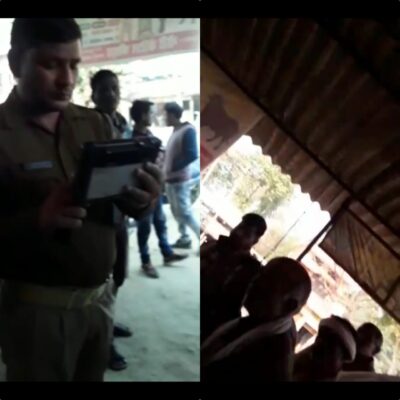 Accountants attacked the accountants at the Saidapur office while distributing food