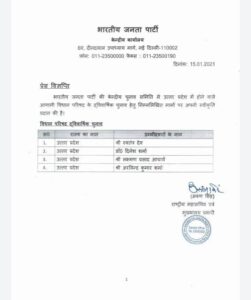 Legislative Council Election - Bharatiya Janata Party announced the names of four candidates, know full details