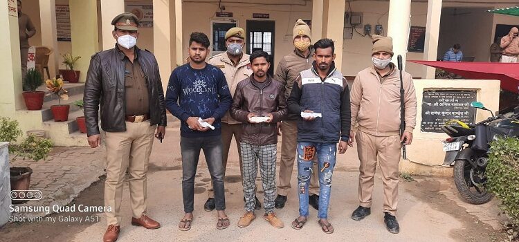 Three accused wanted in Gangster Act arrested, sent to jail