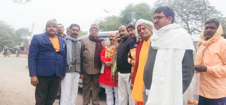 BJP workers gave a grand welcome to the newly elected MLC