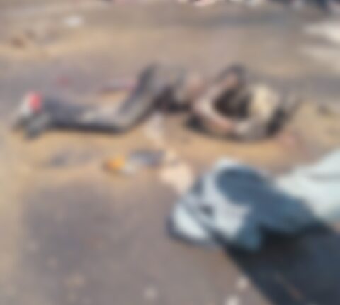 Lucknow: Four motorcycles collided, one killed, 2 badly burnt due to fire