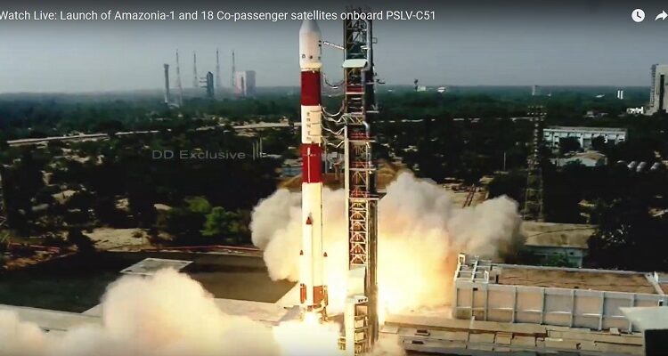 ISRO's first mission succeeds in 2021, Launches 18 other satellites with Brazilian satellite Amazonia-1 via PSLV-C51