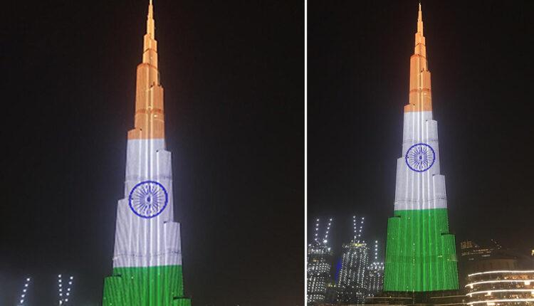 Burj Khalifa, decorated with the color of the tricolor, gave a message to the United Arab Emirates to stand with India in the hour of trouble