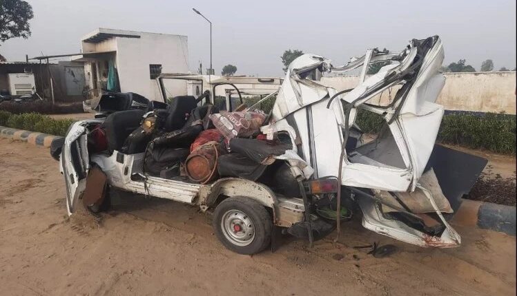 UP: 4 killed in tragic road accident, truck and van collision, one villager died due to shock