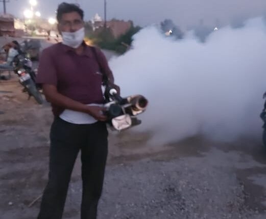 Sanitation of sanitary fencing antelarva by municipality president continues on war footing