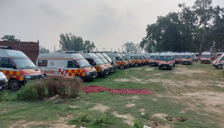 Ambulance workers strike continues, 11 workers sacked, FIR registered