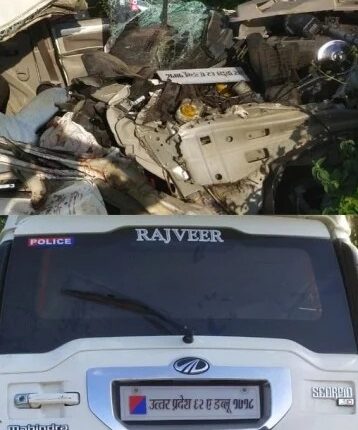 Horrific accident, speeding Scorpio rammed into the truck, 3 people died