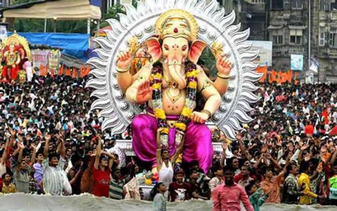 Ganesh idol immersion was celebrated