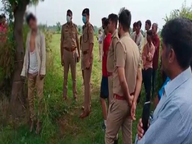 The body of a young man was found hanging on a tree outside the village, the young man had come to his in-laws' house to call his wife