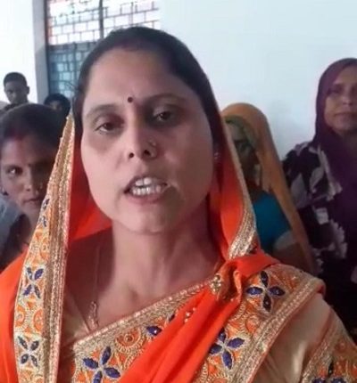 Women from groups united against the government and the system