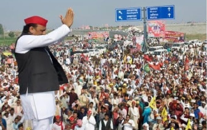 Akhilesh rained heavily on BJP in Ghazipur - said BJP has done half the work, we will do complete elimination in 2022