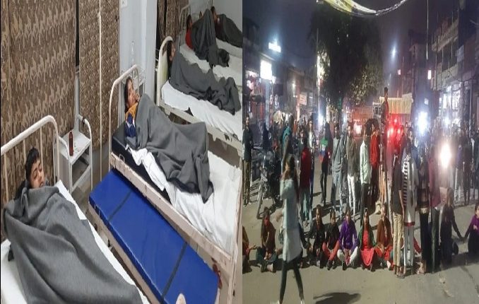 In the case of serving substandard food, late night, the Kshatras did a blockade at Budheshwar crossroads, this is the whole matter