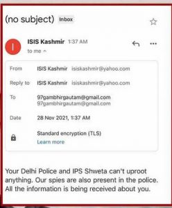 BJP MP Gautam Gambhir again received death threats