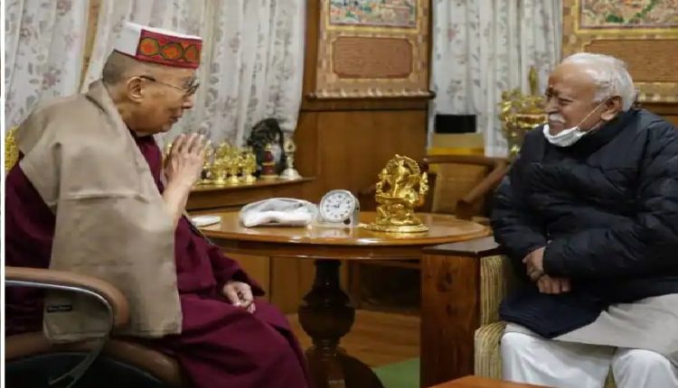 RSS chief Mohan Bhagwat met the Dalai Lama, closed-door talks