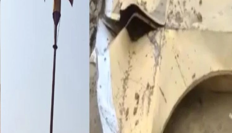 Lord Parashuram installed in Mahurakala village on the banks of Purvanchal Expressway got damaged