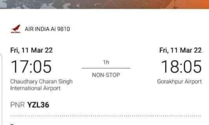 Samajwadi leader IP Singh booked CM Yogi's flight ticket for March 11,