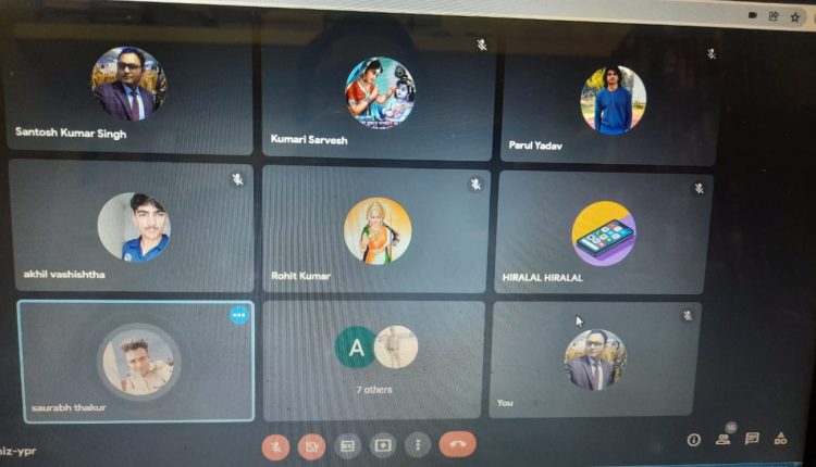 Webinar organized by NCC unit for Ek Bharat Shreshtha Bharat program