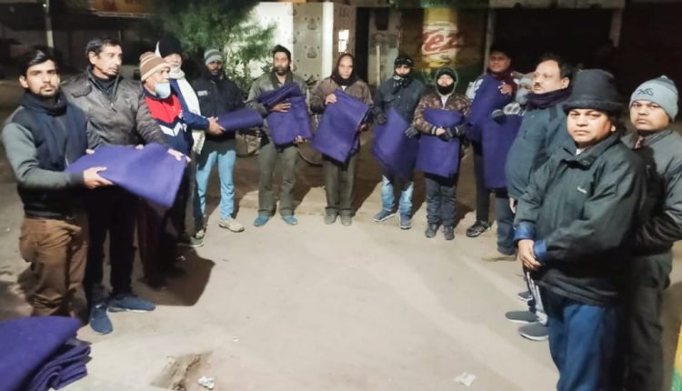 Blanket distributed to newspaper distributors at Barabirwa Depot