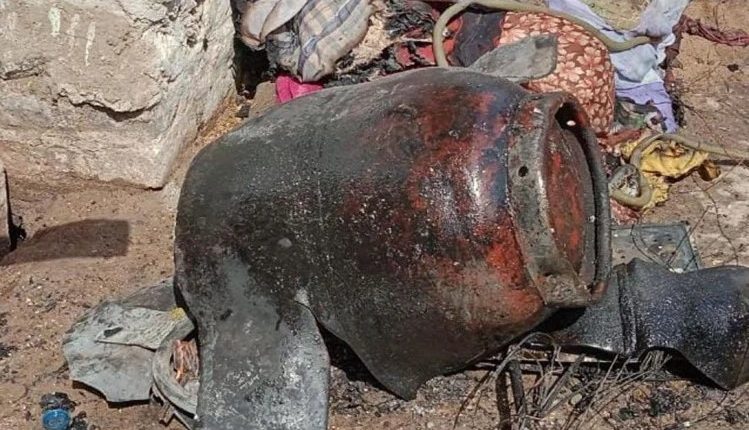 Traumatic accident, eight members of a family were scorched due to gas cylinder explosion