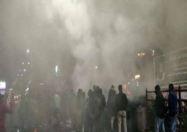 Fire in three subway shops in Bhopal New Market due to short circuit