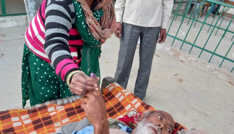 60 year old sick old man fell in love with God after casting his vote