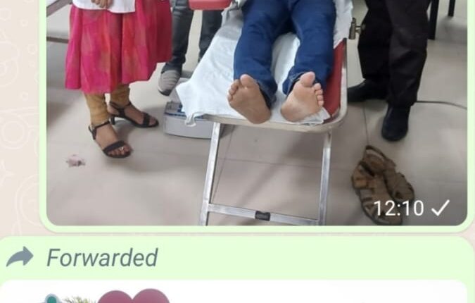 Blood donation camp organized at Lokbandhu Rajnarayan Hospital