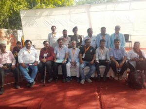 Working Journalists of India held a demonstration at Delhi's Jantar Mantar on 30 point demands of journalists and submitted a memorandum to the Prime Minister's Office