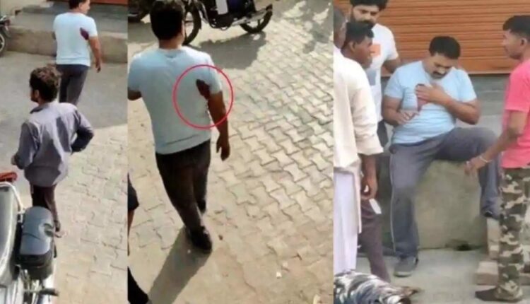 The man going to the gym was shot by two miscreants riding a bike