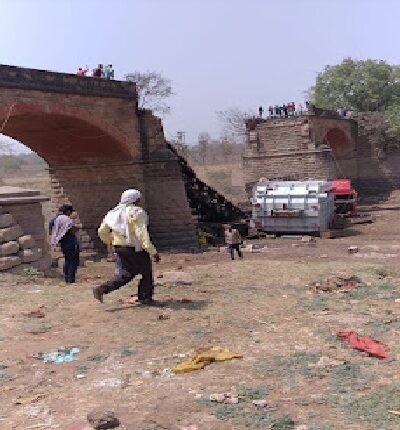 Bhopal - The bridge built during the British era could not bear the weight of 138 wheels and fell down.