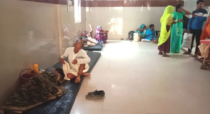 The condition of the district hospital deteriorated in the scorching heat, coolers found in the wards