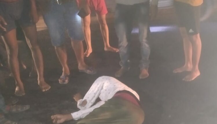 High speed truck hit the young man