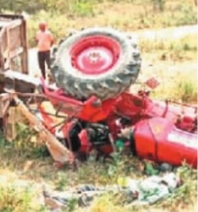 Kanpur - Tractor driver died on the spot due to truck collision and tempo driver died at another place