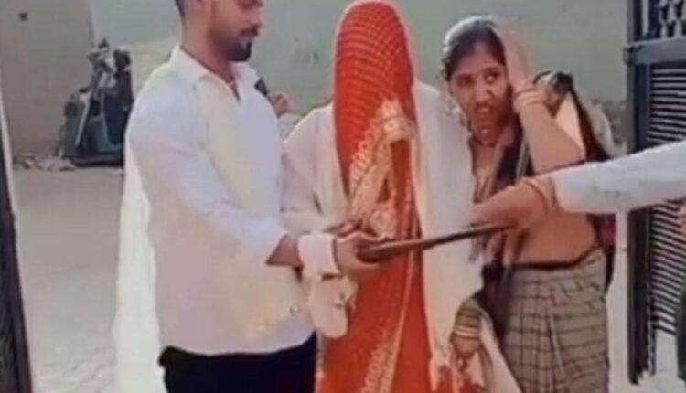 Welcome to the bride's in-laws' house with swag: Before taking the first step, fire was made with a gun