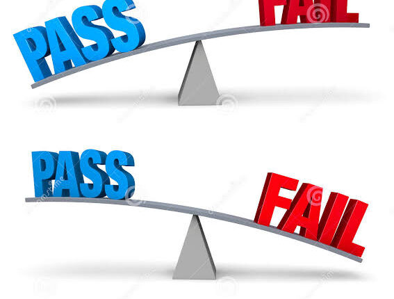 Simultaneously given the high school examination which father passed and son failed in 2 subjects