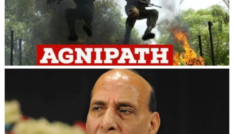 Sabotage-arson over Agneepath, Rajnath said, maintain peace