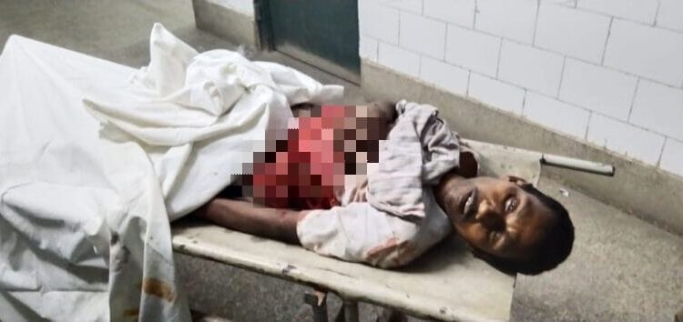 Brother attacked elder brother with sharp weapon, death