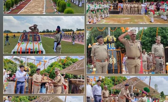 Grand convocation parade ceremony organized in Reserve Police Line Ambedkar Nagar
