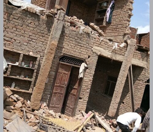 Woman dies due to collapse of two-storey house