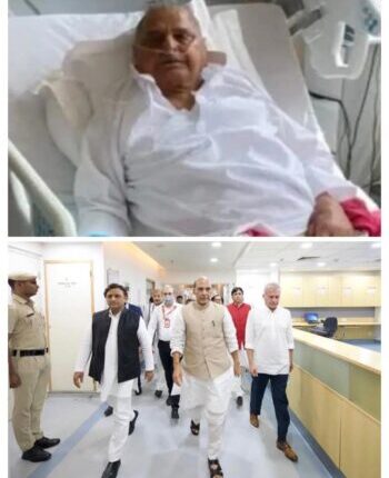 Defense Minister Rajnath reached former Chief Minister Mulayam Singh's well being