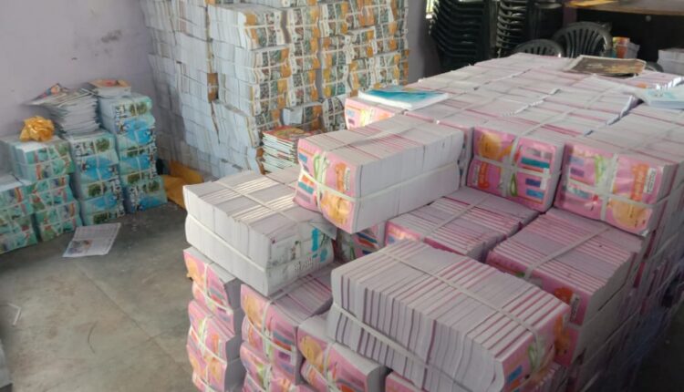 Room lock and books inside, children disturbing the toilet