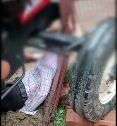 Traumatic accident in the capital Lucknow; - Cyclist died on the spot