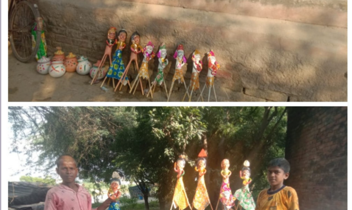 A group of children came out with Tesu and Jhenjhi.