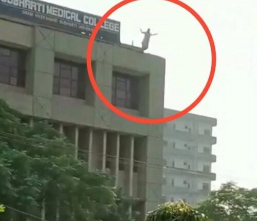 Student jumped from the fourth building of the college in Meerut
