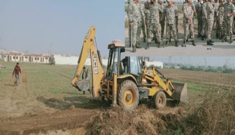 Hundred acres of land encroachment free, protesting farmers sent to the police station