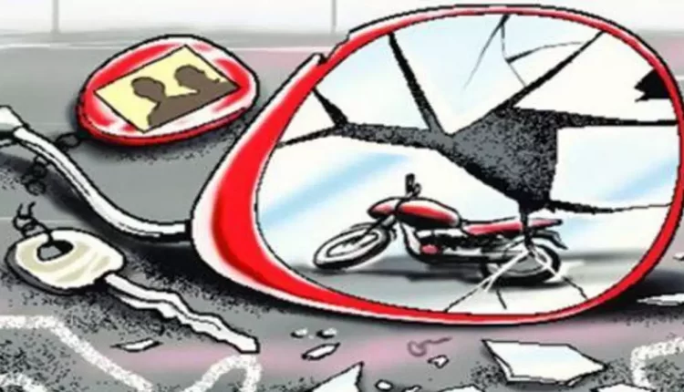 In Rudankheda, a bike rider died in a road accident due to not wearing a helmet and being drunk.