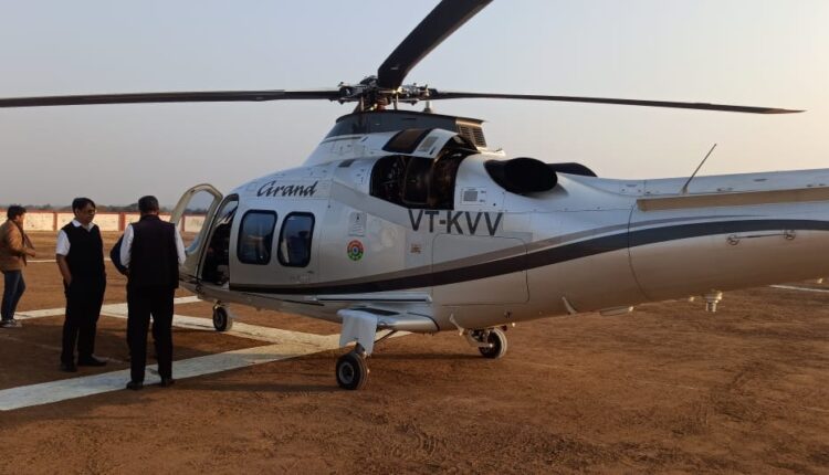 Shivraj's helicopter lost its balance