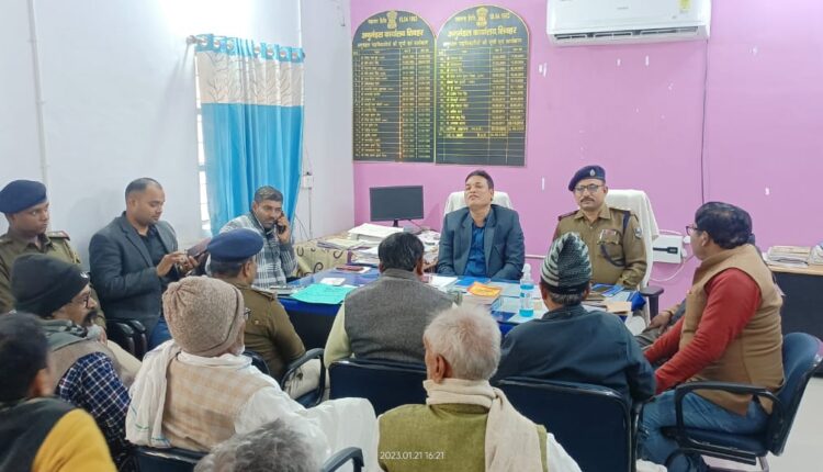 Peace committee meeting was held regarding Saraswati Puja