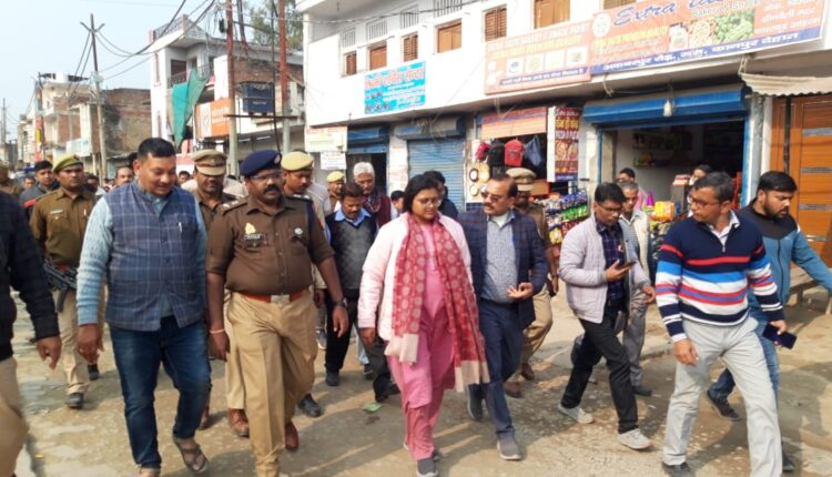 District Magistrate and Superintendent of Police reviewed the encroachment on the spot, gave instructions